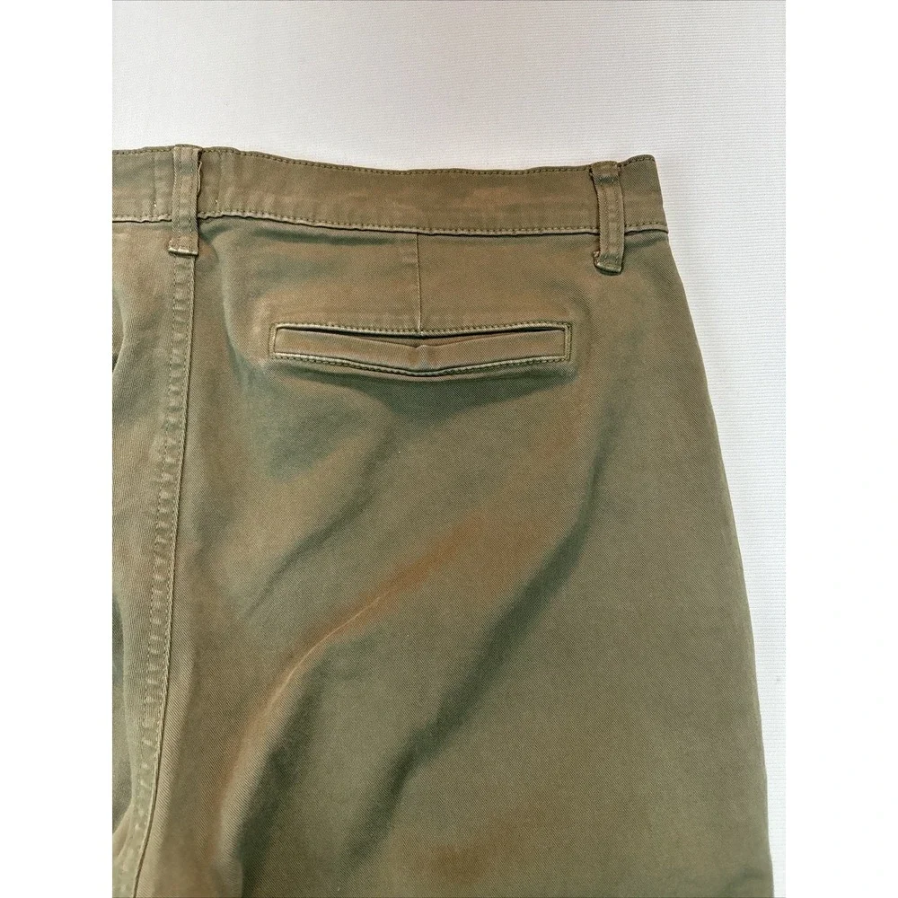 J.crew Women's Crop Pants Vintage Straight  Green High Rise Stretch Petites‎ 31P